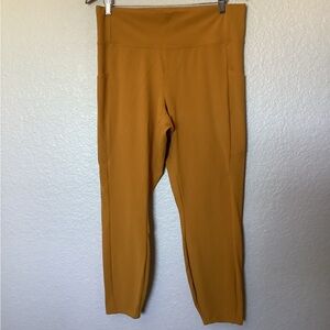 REI Co-Op Brown Gold Pull-On Yoga Athletic Leggings Pants Women's 1X Large